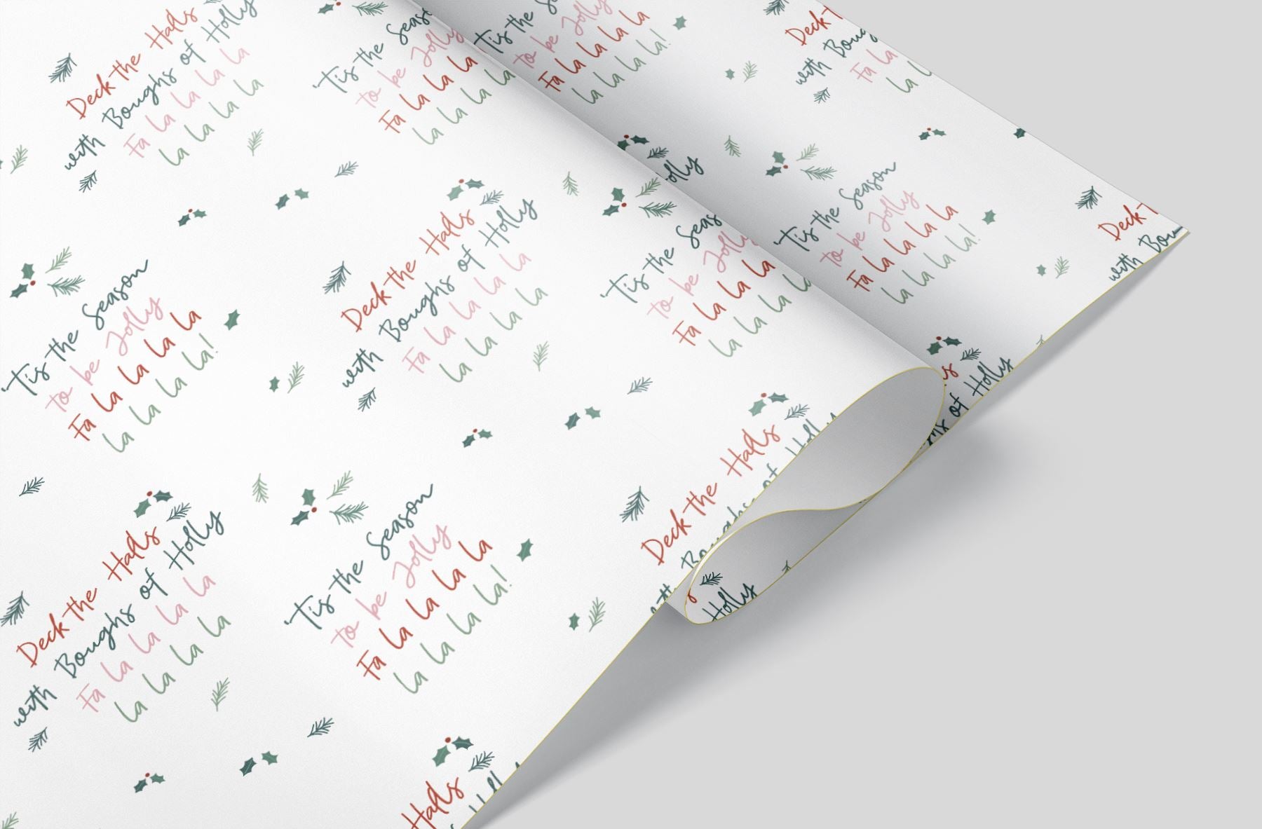 Deck The Halls Wrapping Paper Alexander&#39;s 