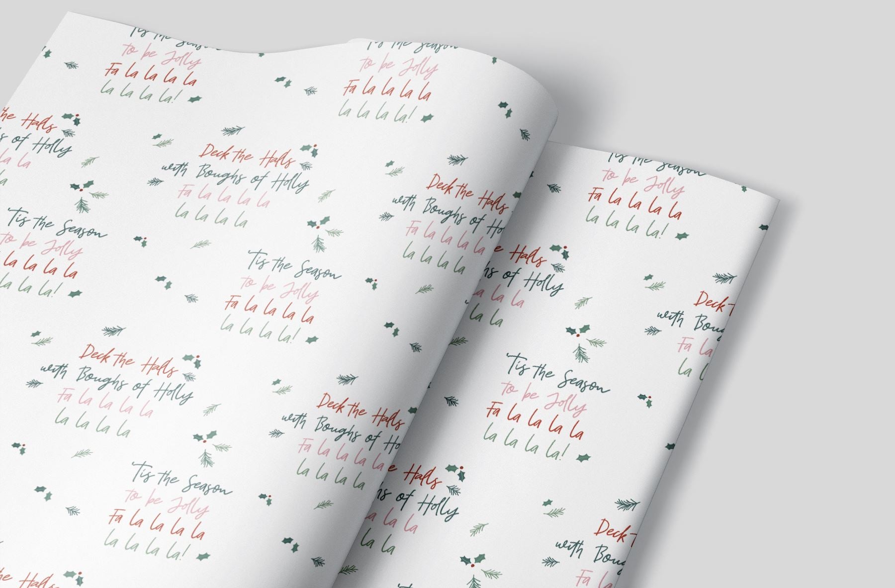 Deck The Halls Wrapping Paper Alexander&#39;s 