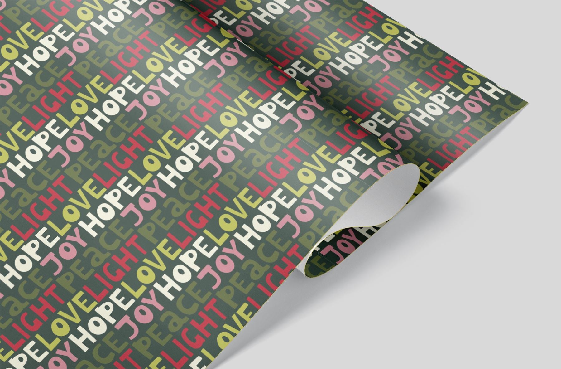 Joy Hope Love Wrapping Paper Alexander&#39;s 