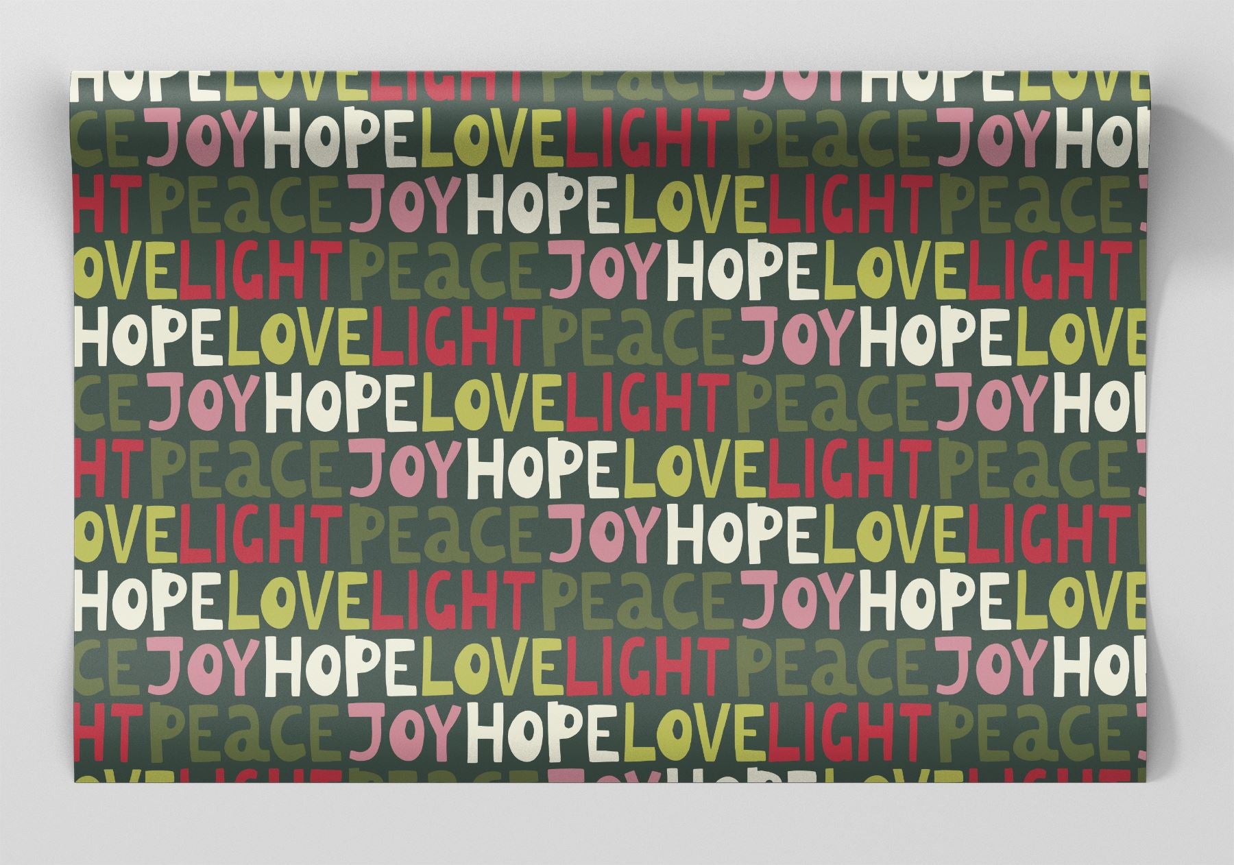 Joy Hope Love Wrapping Paper Alexander&#39;s 