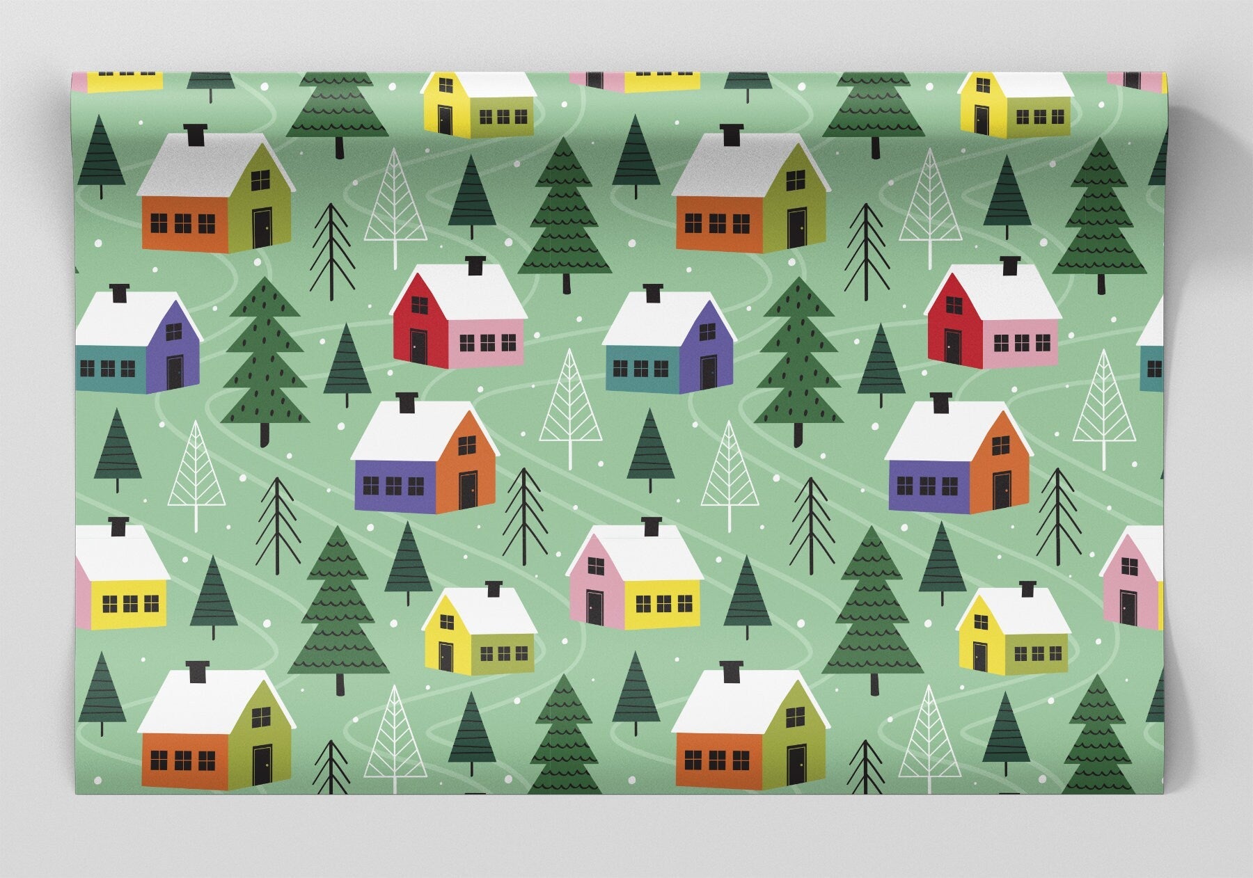 Mountain Village Wrapping Paper Alexander&#39;s 