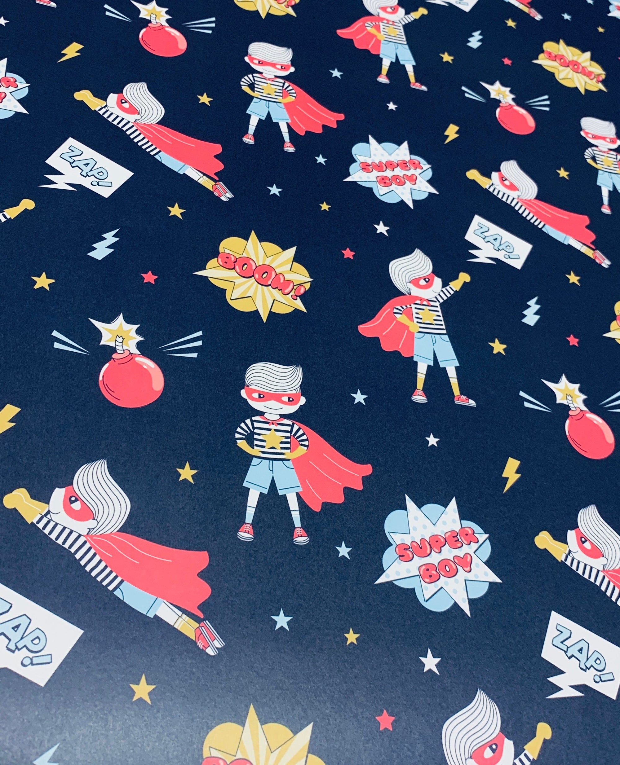 Super Boy Wrapping Paper Alexander&#39;s 