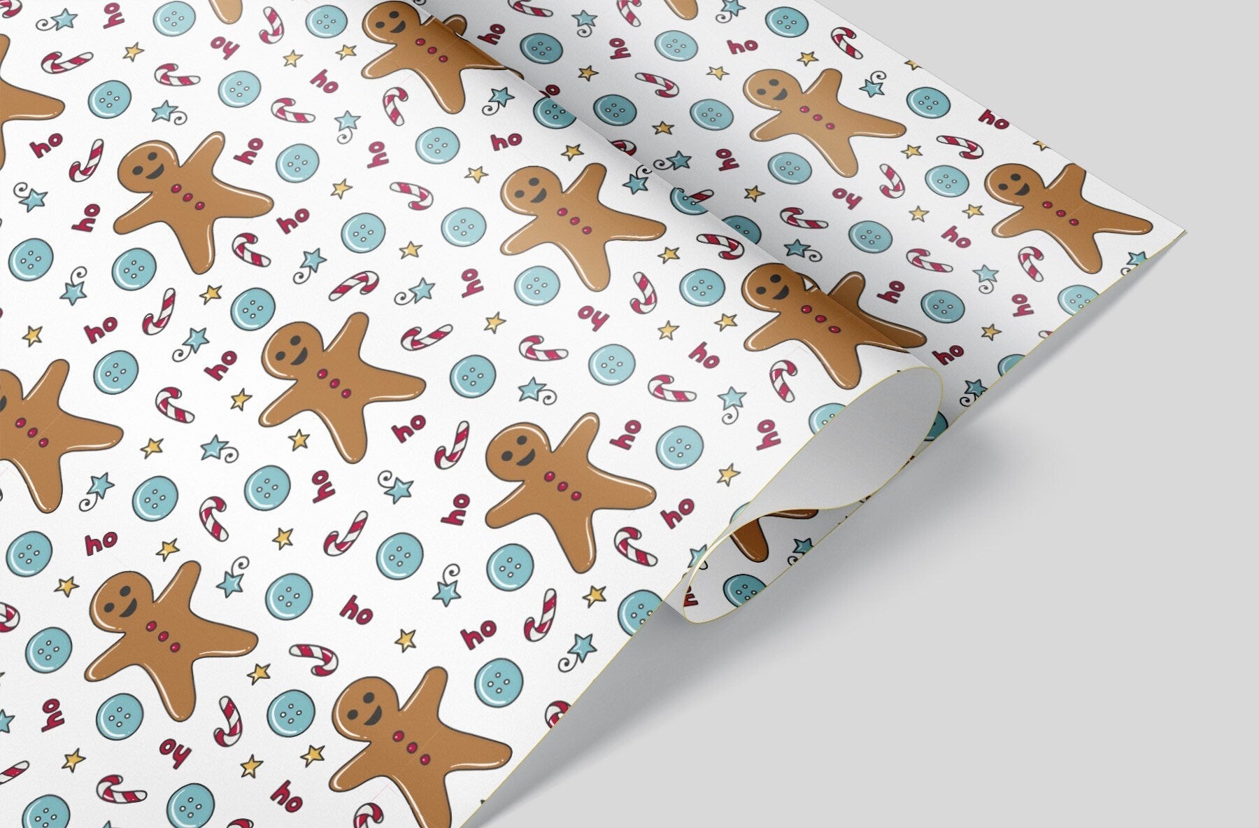 The Gingerbread Man Wrapping Paper Alexander&#39;s 
