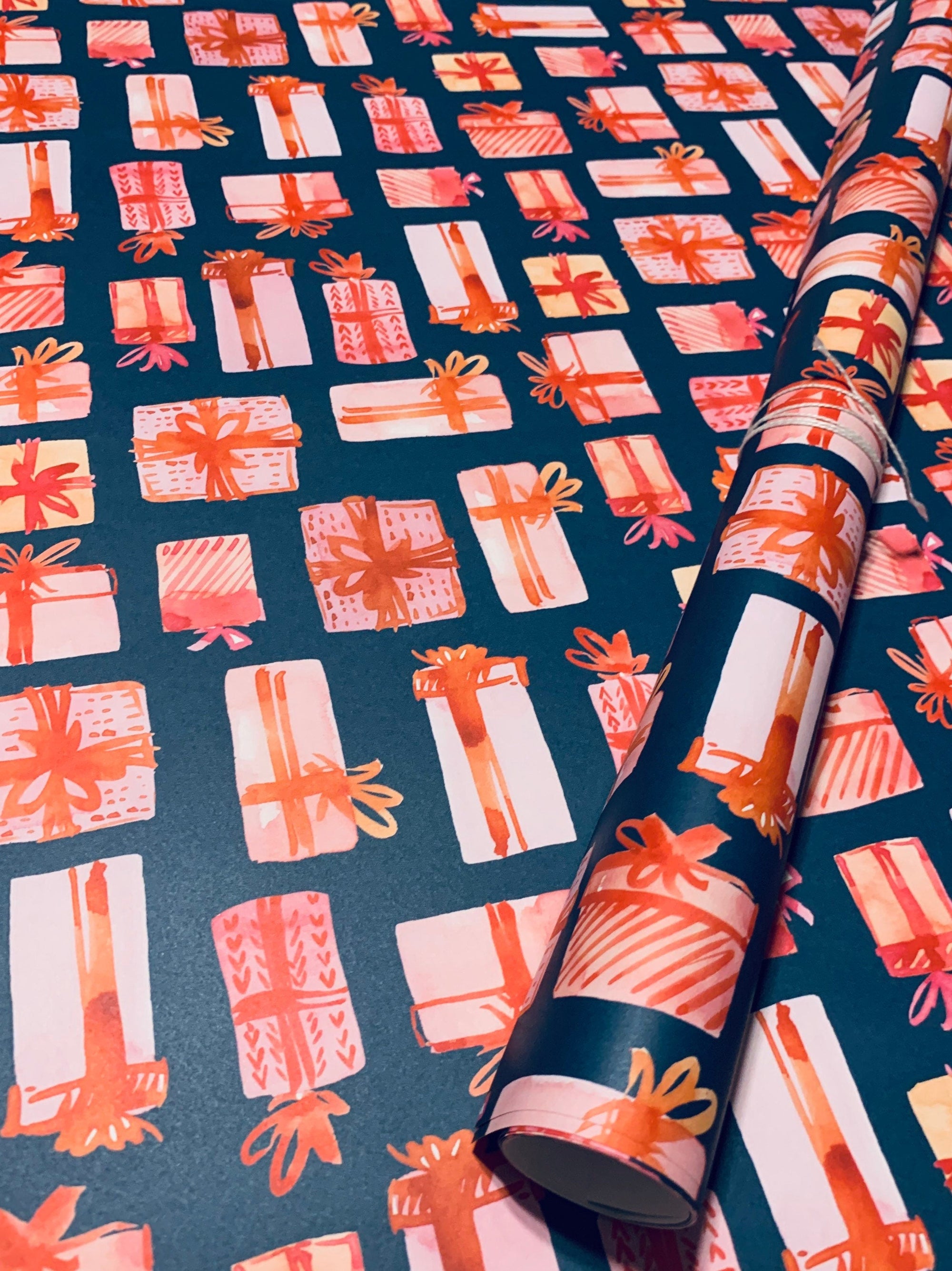 Watercolor Presents Wrapping Paper Alexander&#39;s 