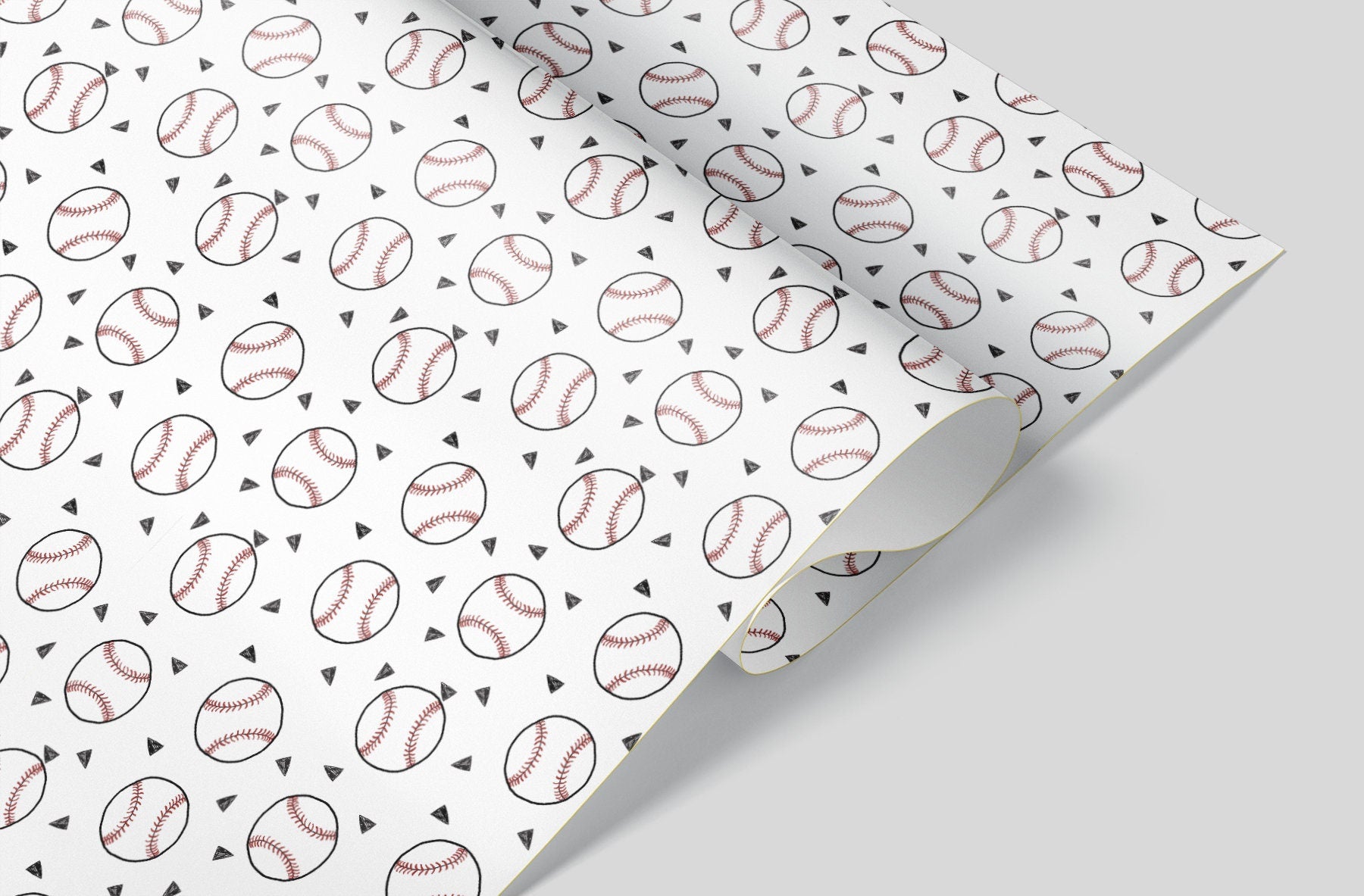We Love Baseball Wrapping Paper Alexander&#39;s 