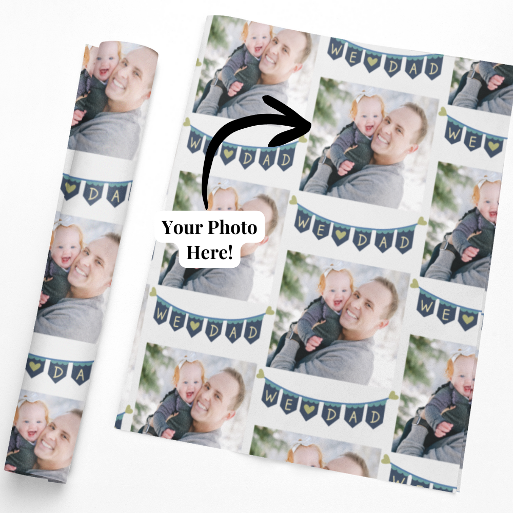 Personalized Father's Day Wrapping Paper - Unique Gift Wrapping | Happy ...