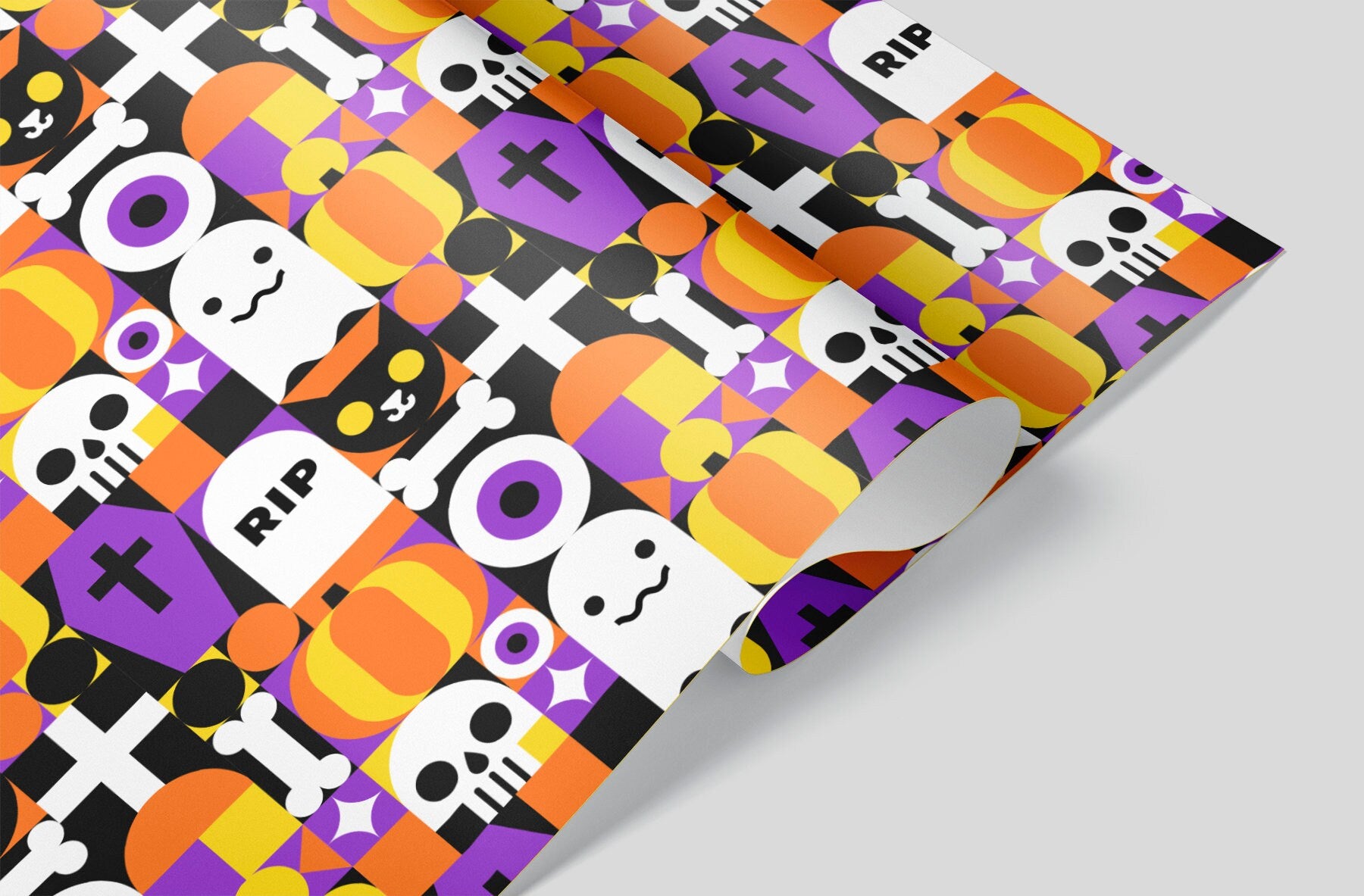 Halloween Collage Wrapping Paper Alexander&#39;s 