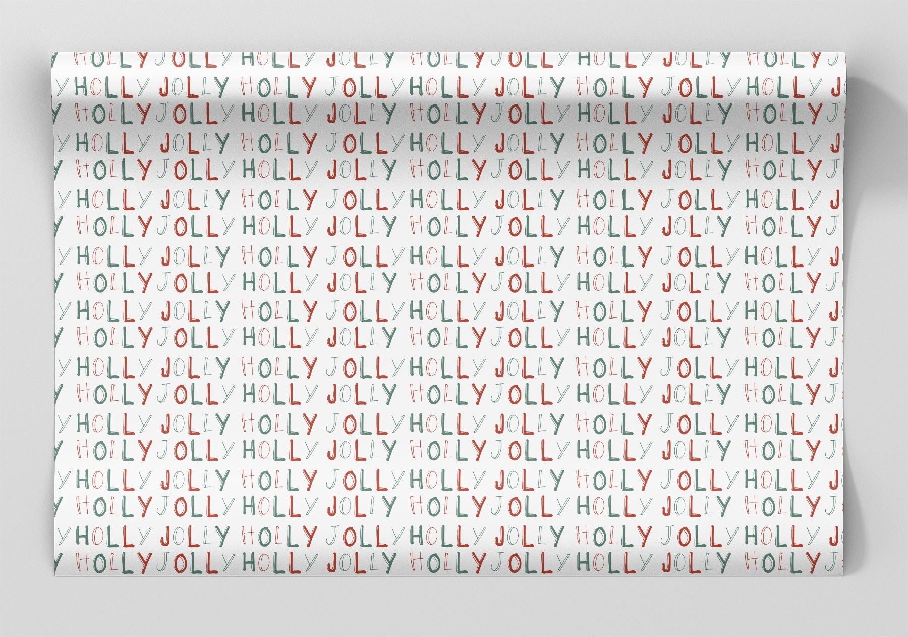 Holly Jolly Wrapping Paper Alexander&#39;s 
