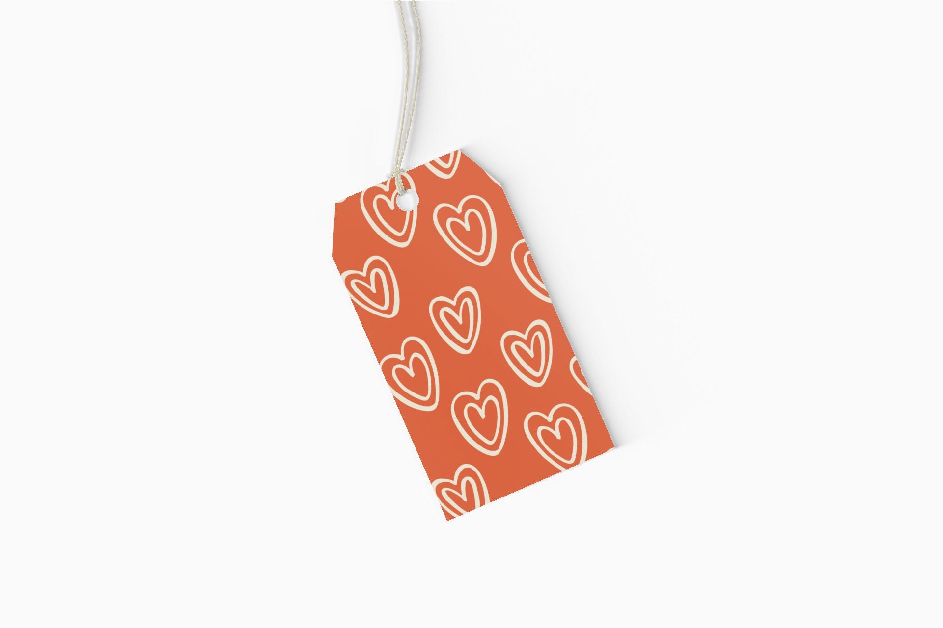 Outlined Heart Gift Tags - Set of 10