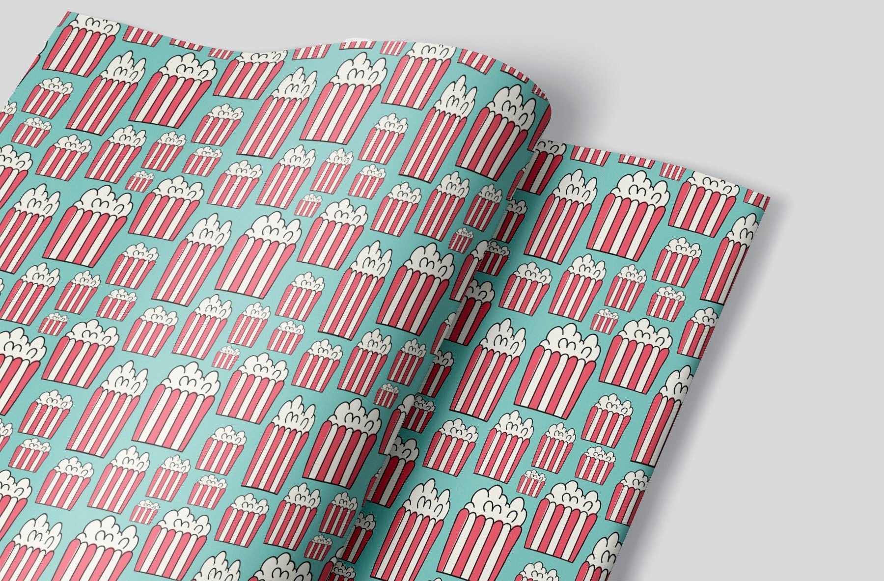 Movie Theater Popcorn Wrapping Paper Alexander&#39;s 