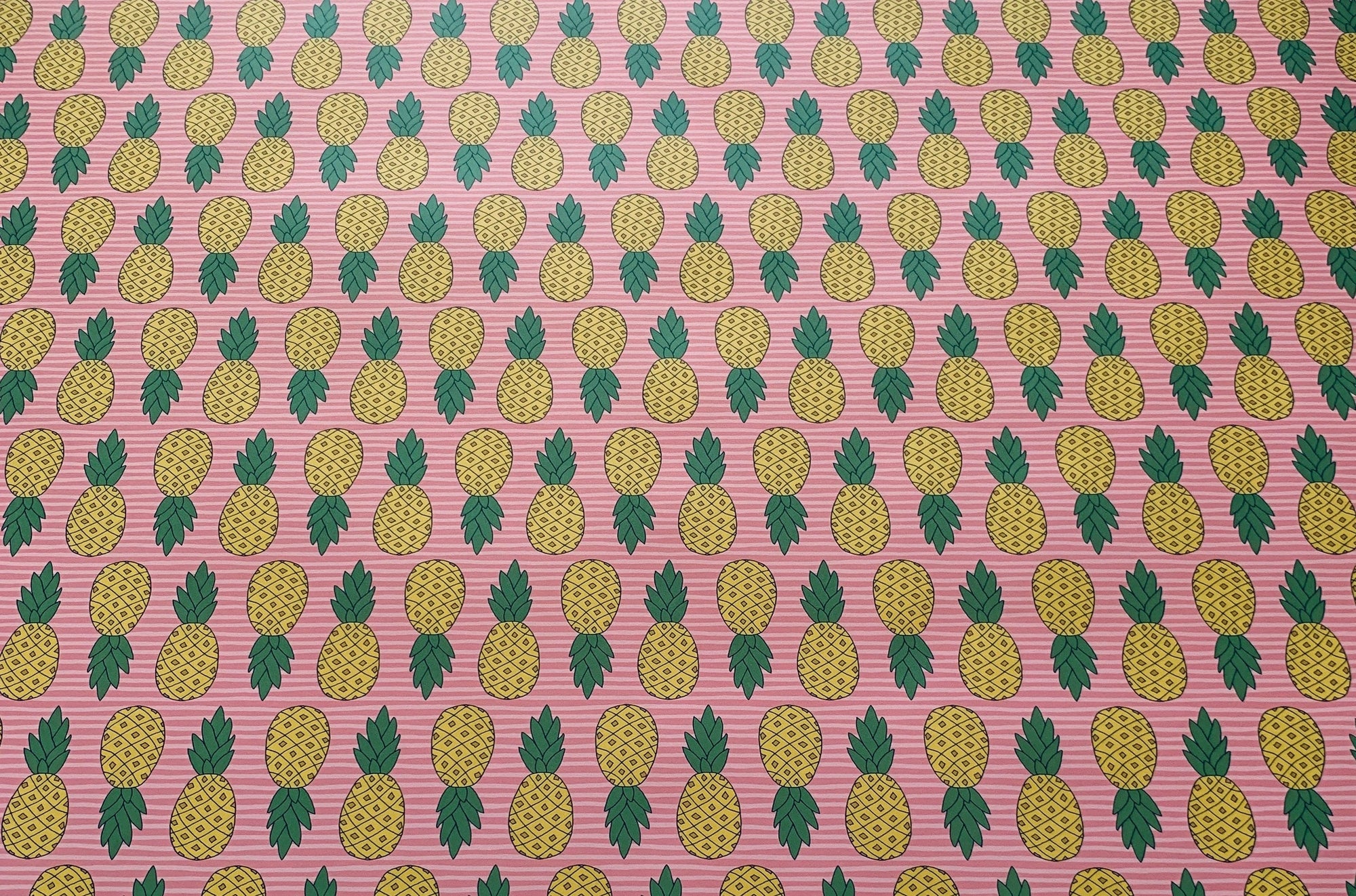 Pink Stripe Pineapples Gift Wrapping Alexander&#39;s 