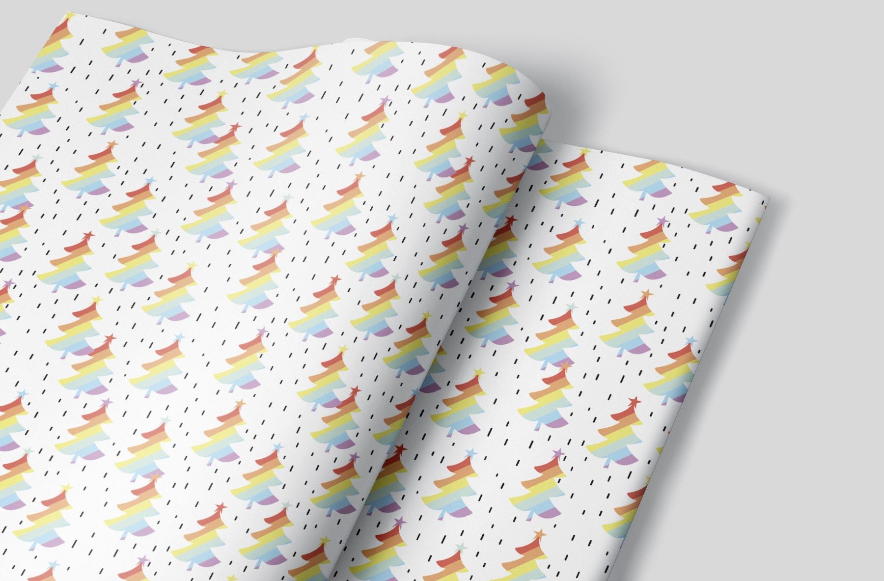 Rainbow Trees Wrapping Paper Alexander&#39;s 