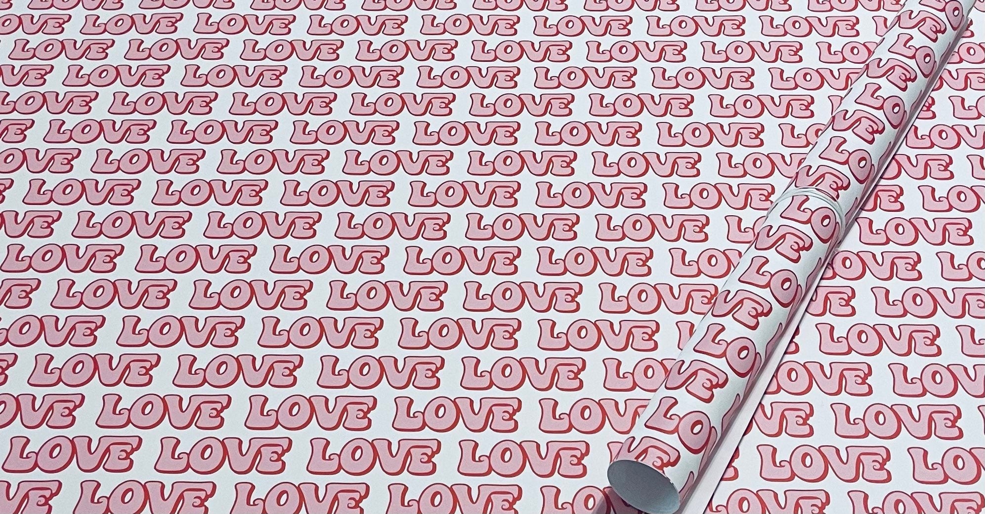 Retro LOVE Wrapping Paper Alexander&#39;s 