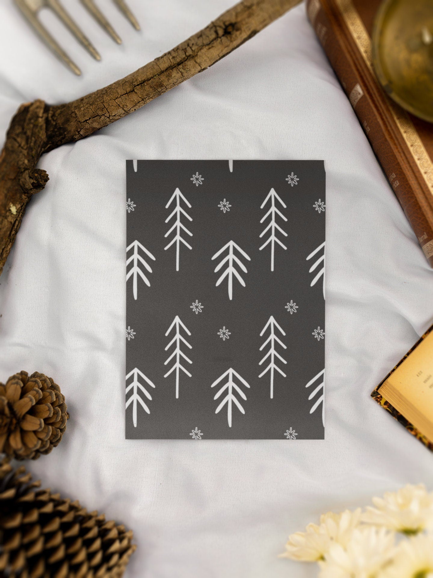 Snow Capped Trees Wrapping Paper Alexander&#39;s 