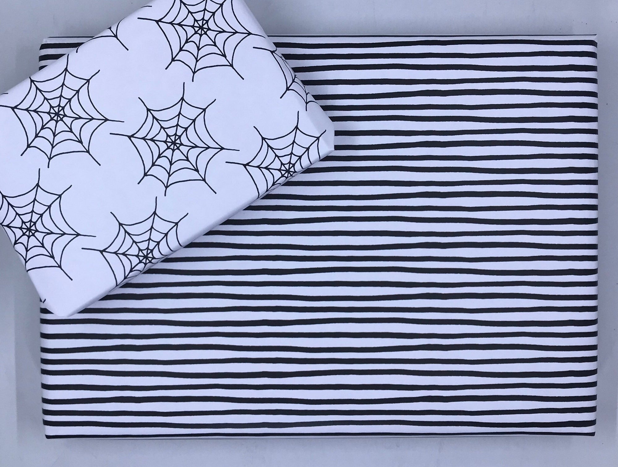 White and Black Stripes Wrapping Paper Alexander&#39;s 